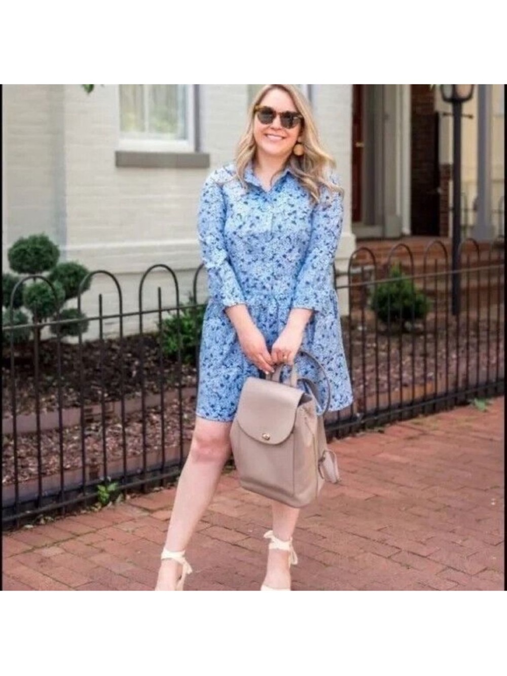 Tuckernuck Hayes Hydrangea Shirt Dress XXL
